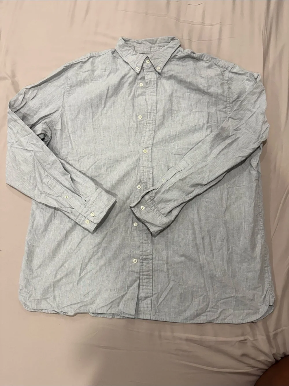 Banana Republic Light gray Men's Button-Down Shirt